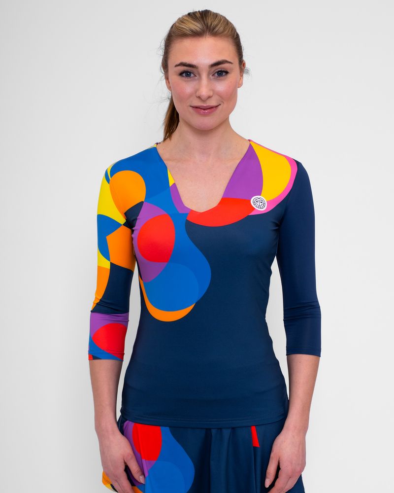  Футболка женская Twiggy V-Neck с рукавом 3/4